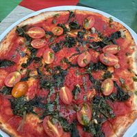 Marinara spinaci, no cheese, delicious  at Pendolino Italian Pizza in Województwo Mazowieckie