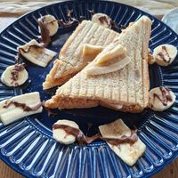 PB & J Sandwich (vermutlich vegan) at Amrit Heidelberg in Heidelberg