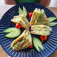 Pesto Mozarella Sandwich (vegetarisch) at Amrit Heidelberg in Heidelberg