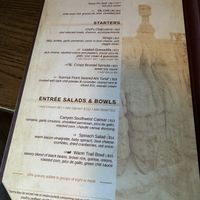 Dinner menu part one  at The Lodge at Bryce Canyon in Bryce