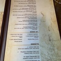 Dinner menu part two   at The Lodge at Bryce Canyon in Bryce