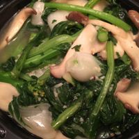 King mushrooms with Chinese greens at So Good in Ottawa