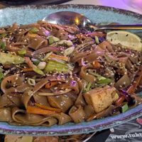 Drunken noodles with tofu at Tuk Tuk Asian Street Food in Canarias