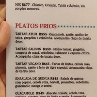  at LA CARIOCA Cevicheria & Pisco Bar in Rio De Janeiro