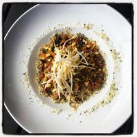 Vegan poke.... so tasty!  at Under the Bodhi Tree in Pahoa