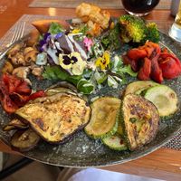 Roasted vegetables   at Mistura in Aguas Calientes