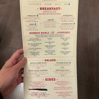 Menu at Taboonette (Brooklyn Heights) in Brooklyn