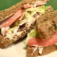 B. L. M. T. with tempeh bacon, cashew mozzarella and cashew sour cream at Ooh Cha Cha - Zhongzheng District in Taipei