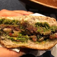 Pesto mushroom burger ♥️ at Ooh Cha Cha - Zhongzheng District in Taipei