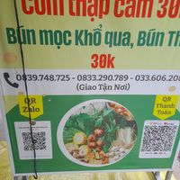 Sign outside at Tiệm Chay Thong Thả in Ho Chi Minh City