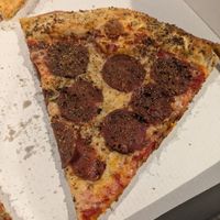 Fake ass pepperoni at Mikey's Late Night Slice in Dublin