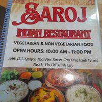 Details on menu at Saroj Indian Restaurant in Thành Phố Hồ Chí Minh