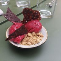 Dessert sorbets at Maison Patte Noire "1 lieu, 2 restaurants" in Pays De La Loire