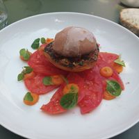 Entrée vegan déclinaison tomates at Maison Patte Noire "1 lieu, 2 restaurants" in Pays De La Loire