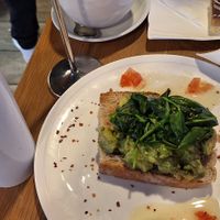 Latte and avocado toast at Koffee and Kale Artane in County Dublin