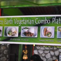 outdoor signage at Green Earth Vegetarian Restaurant in Lucban