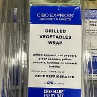 Veggie wrap  at CIBO Express (LGA Terminal A) in New York