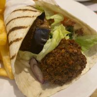 Falafel wrap at The Cheeky Pea in Kingston Upon Thames
