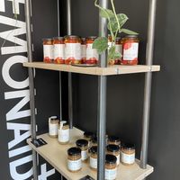 Tuna and filled pepperrs  at Die Vegane Fleischerei in Cologne