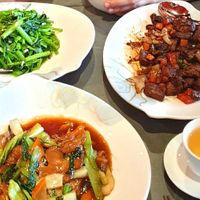 Vegan lamb, vegetables at Ming Dynastie Jannowitzbrücke Berlin in Berlin