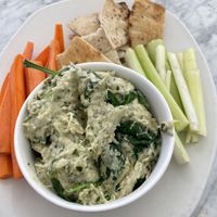 Spinach artichoke dip  at Spring Cafe in Aspen