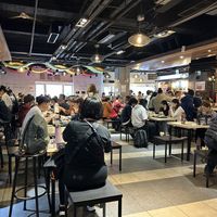 The seated area. Plenty of tables but be prepared to share a table since the place is very demanded.  at Fuhang Soymilk in Taipei