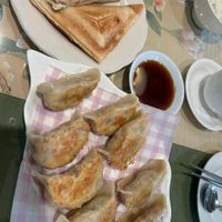 The corn-filled "pocket sandwiches" in the back at Water Drop Teahouse in Stafford