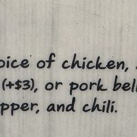 Menu  at Owl Owl in Signal Hill