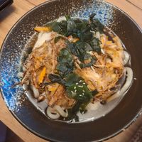 Vegan tempura udon at KINGYO Restauracja Japońska in Województwo Warmińsko-mazurskie