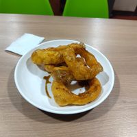 Picarones vegan at Picarones Peruanisima in Cuzco