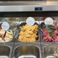 Apple, peach,strawberry and beet  at Eriko Osawa Earthly Gelato  in Tokyo