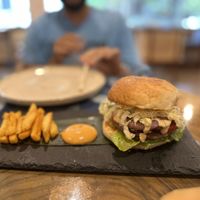 Meatless burger  at Vegan Fashion Café by House of Klothberg in Chennai