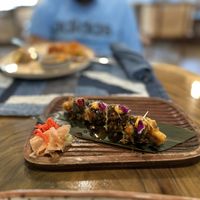 Tempura sushii  at Vegan Fashion Café by House of Klothberg in Chennai