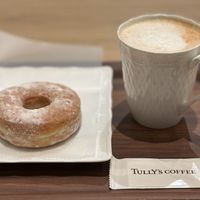 multigrain sugar donut&soy chai（no syrop）  at Tully's Coffee in Saitama