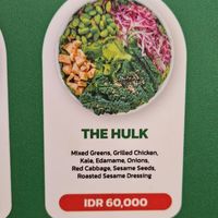 The hulk veganizzabile con il tofu at Crunchaus Salad in Kota Malang