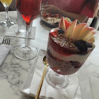 Chia Seed Yogurt Parfait (vegan upgrade)  at The Mission Eatery in Toronto