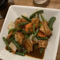 Prik King with tofu (spicy and vegan)  at Thai Spoon in Highland