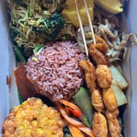 Take away box.  Alteady ate the soup 🤪  at Prima Warung in Ubud