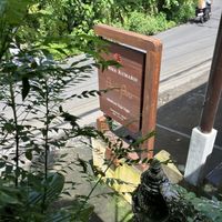view of the Brahma Kumaris sign  at Prima Warung in Ubud