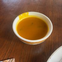 Small bowl of soup ( part of the mixed red rice plate)  at Prima Warung in Ubud