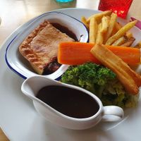 Vegetable pie at Railway Inn in Malvern