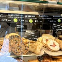Vegane Auswahl (grüner Punkt)  at Biobäckerei Wagner in Bayern