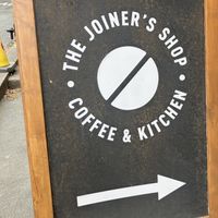 Sign  at The Joiner’s Shop in England