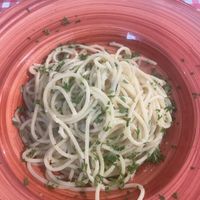 Aglio olio e peperoncino pasta  at pane e vino  in Vlaanderen