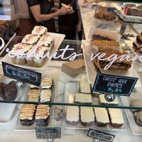 Lemon-cranberry square and date square  at Cookie Stéfanie in Montreal