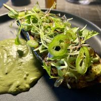 Eggplant & mint sauce  at Karppi Ravintola in Helsinki