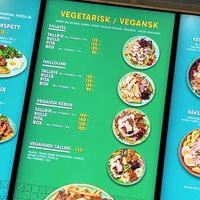 Vega(n) menu  at Kebaberia in Västra Götalands Län