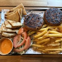 Veggie burger portion (vegan without tzatziki)   at Aori - Street Food in Manchester