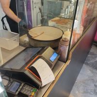 you can watch the process of your crepe being made 😍 at Twist Cafe & Creperie in Jerusalem District