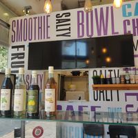 variety of syrups to mix into your drink at Twist Cafe & Creperie in Jerusalem District